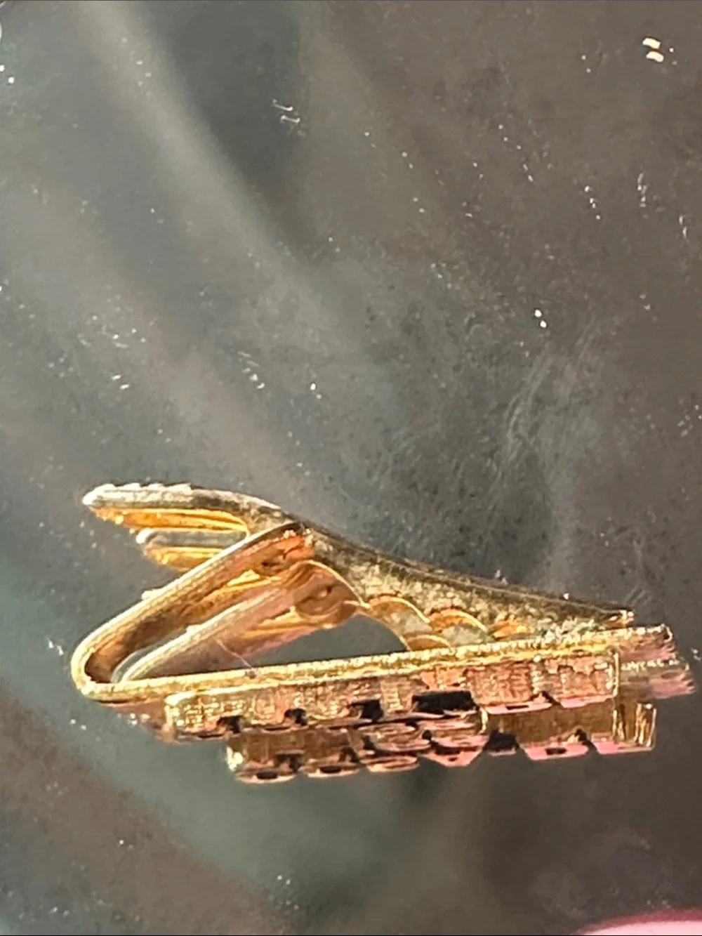 Vintage CCSA-DF '68 Gold-tone Enamel Tie Clip